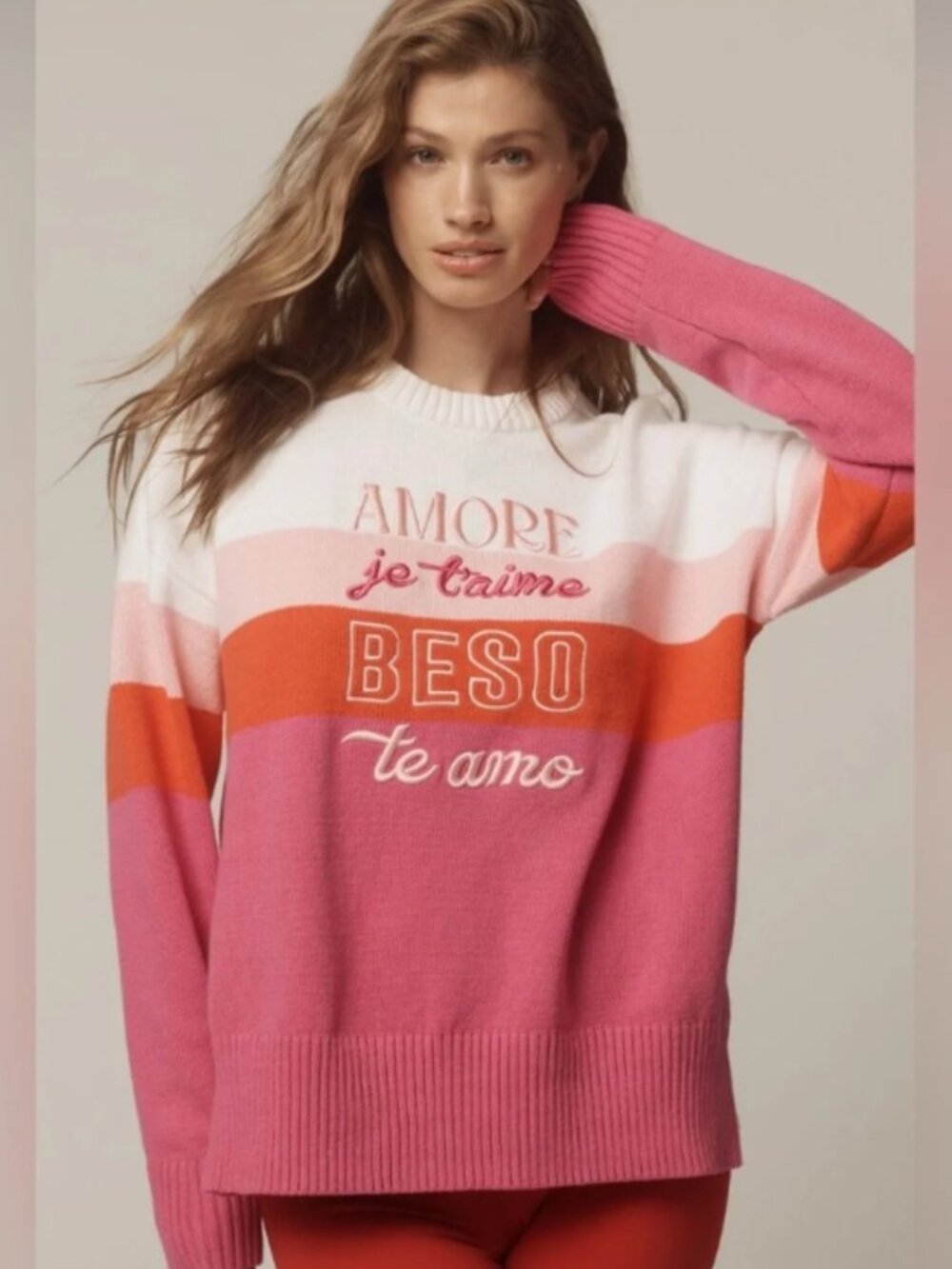 NWT Anthropologie Beach Riot Callie Love Long-Sleeve Sweater